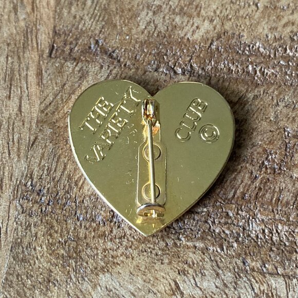 1992 Single Heart Indent Pin by The Variety Club - Picture 2 of 3